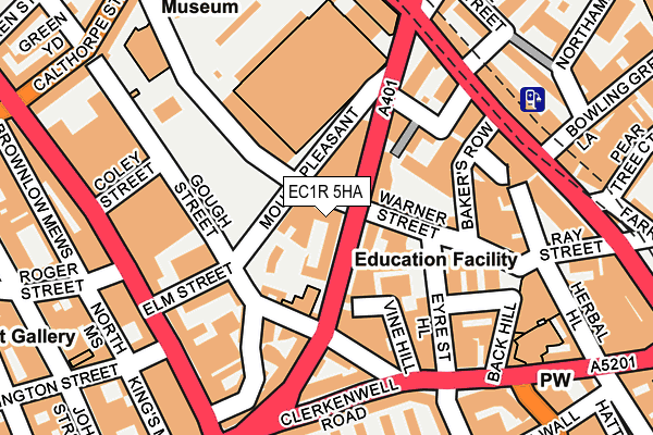 EC1R 5HA map - OS OpenMap – Local (Ordnance Survey) EC1R 5HA map - OS OpenMap – Local (Ordnance Survey)