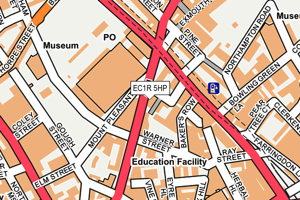 EC1R 5HP map - OS OpenMap – Local (Ordnance Survey) EC1R 5HP map - OS OpenMap – Local (Ordnance Survey)