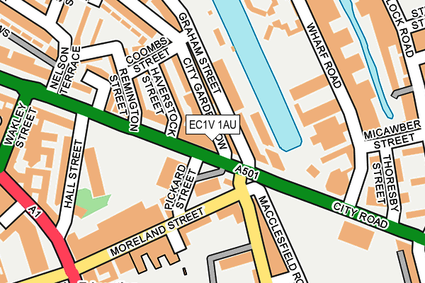 EC1V 1AU map - OS OpenMap – Local (Ordnance Survey) EC1V 1AU map - OS OpenMap – Local (Ordnance Survey)