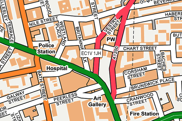 EC1V 1JH map - OS OpenMap – Local (Ordnance Survey) EC1V 1JH map - OS OpenMap – Local (Ordnance Survey)