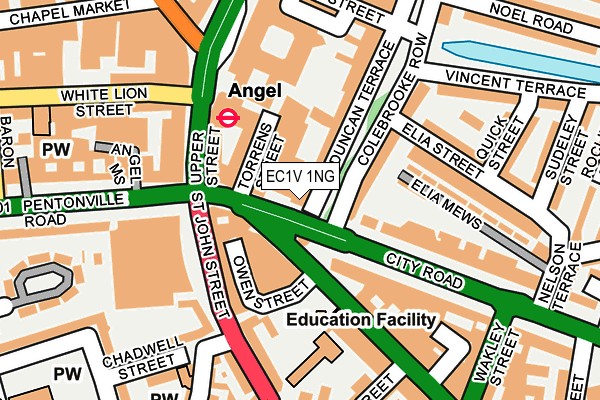 EC1V 1NG map - OS OpenMap – Local (Ordnance Survey) EC1V 1NG map - OS OpenMap – Local (Ordnance Survey)