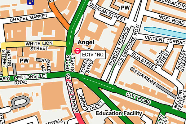 EC1V 1NQ map - OS OpenMap – Local (Ordnance Survey) EC1V 1NQ map - OS OpenMap – Local (Ordnance Survey)