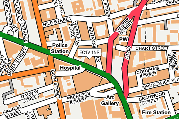 EC1V 1NR map - OS OpenMap – Local (Ordnance Survey) EC1V 1NR map - OS OpenMap – Local (Ordnance Survey)