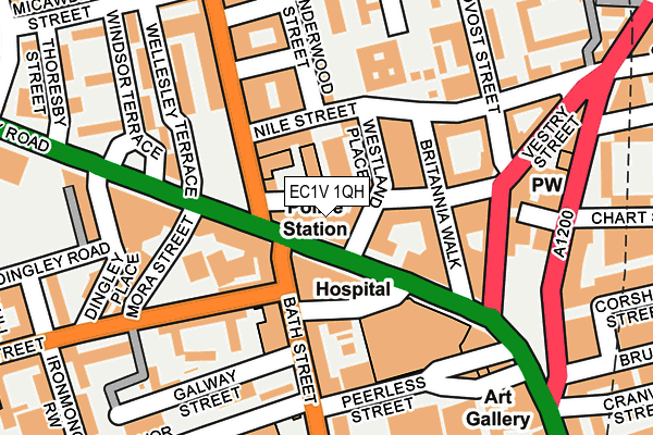 EC1V 1QH map - OS OpenMap – Local (Ordnance Survey) EC1V 1QH map - OS OpenMap – Local (Ordnance Survey)