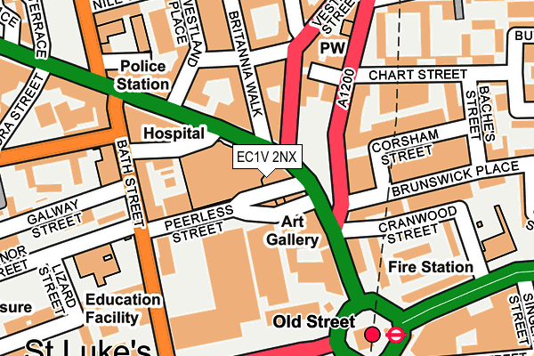 EC1V 2NX map - OS OpenMap – Local (Ordnance Survey) EC1V 2NX map - OS OpenMap – Local (Ordnance Survey)