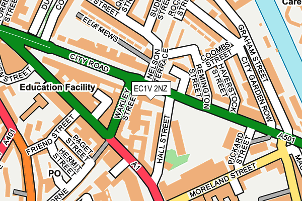 EC1V 2NZ map - OS OpenMap – Local (Ordnance Survey) EC1V 2NZ map - OS OpenMap – Local (Ordnance Survey)