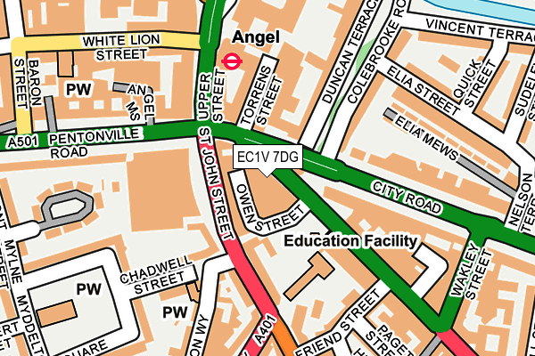 EC1V 7DG map - OS OpenMap – Local (Ordnance Survey) EC1V 7DG map - OS OpenMap – Local (Ordnance Survey)