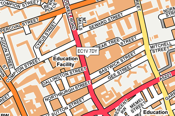 EC1V 7DY map - OS OpenMap – Local (Ordnance Survey) EC1V 7DY map - OS OpenMap – Local (Ordnance Survey)