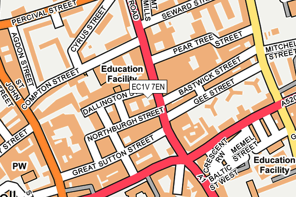 EC1V 7EN map - OS OpenMap – Local (Ordnance Survey) EC1V 7EN map - OS OpenMap – Local (Ordnance Survey)