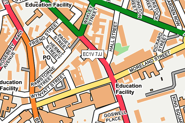 EC1V 7JJ map - OS OpenMap – Local (Ordnance Survey) EC1V 7JJ map - OS OpenMap – Local (Ordnance Survey)