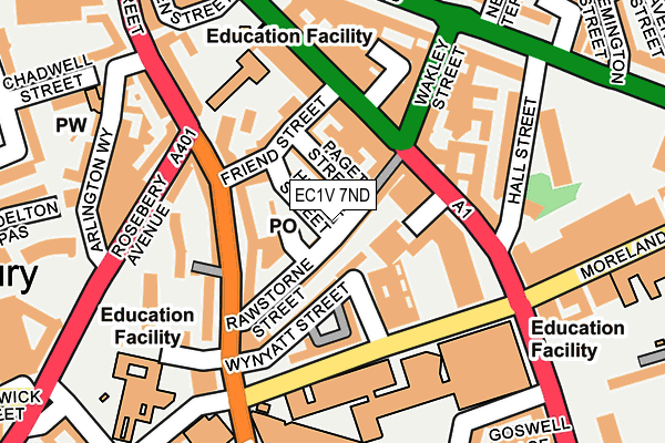 EC1V 7ND map - OS OpenMap – Local (Ordnance Survey) EC1V 7ND map - OS OpenMap – Local (Ordnance Survey)