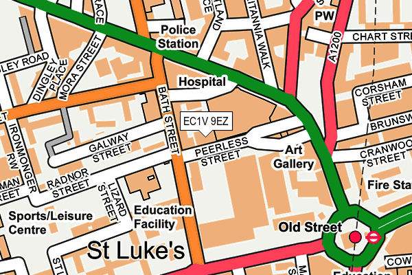 EC1V 9EZ map - OS OpenMap – Local (Ordnance Survey) EC1V 9EZ map - OS OpenMap – Local (Ordnance Survey)