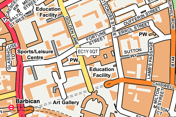 EC1Y 0QT map - OS OpenMap – Local (Ordnance Survey)