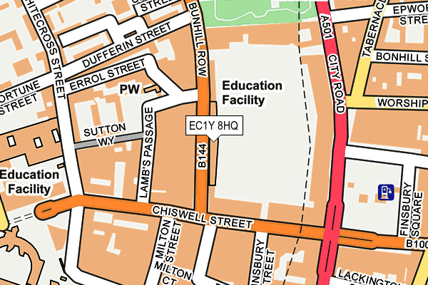 EC1Y 8HQ map - OS OpenMap – Local (Ordnance Survey) EC1Y 8HQ map - OS OpenMap – Local (Ordnance Survey)