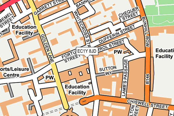 EC1Y 8JD map - OS OpenMap – Local (Ordnance Survey) EC1Y 8JD map - OS OpenMap – Local (Ordnance Survey)