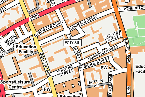 EC1Y 8JL map - OS OpenMap – Local (Ordnance Survey) EC1Y 8JL map - OS OpenMap – Local (Ordnance Survey)