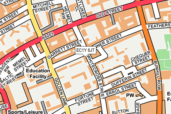 EC1Y 8JT map - OS OpenMap – Local (Ordnance Survey) EC1Y 8JT map - OS OpenMap – Local (Ordnance Survey)