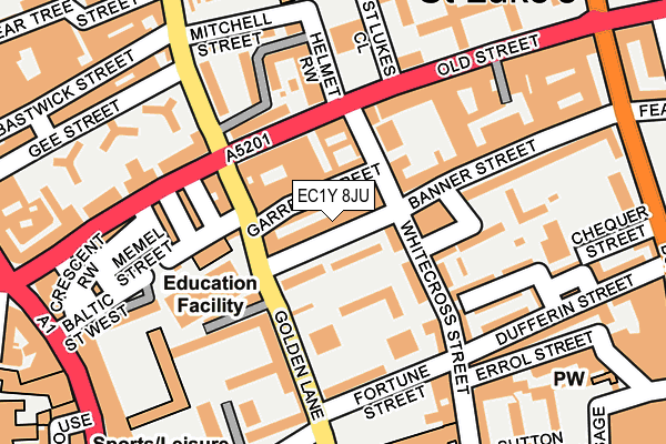 EC1Y 8JU map - OS OpenMap – Local (Ordnance Survey)