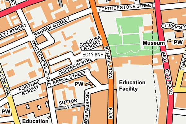EC1Y 8NH map - OS OpenMap – Local (Ordnance Survey) EC1Y 8NH map - OS OpenMap – Local (Ordnance Survey)