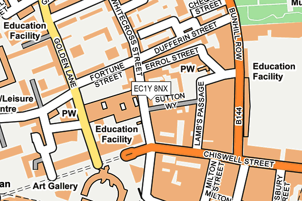 EC1Y 8NX map - OS OpenMap – Local (Ordnance Survey)