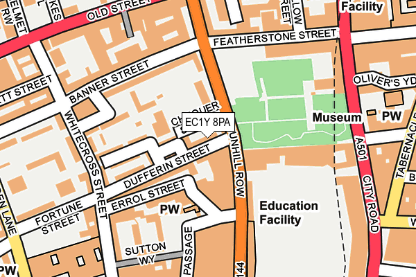 EC1Y 8PA map - OS OpenMap – Local (Ordnance Survey) EC1Y 8PA map - OS OpenMap – Local (Ordnance Survey)