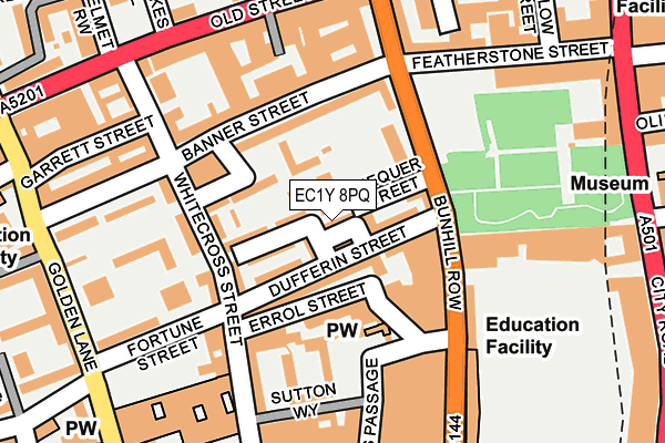 EC1Y 8PQ map - OS OpenMap – Local (Ordnance Survey) EC1Y 8PQ map - OS OpenMap – Local (Ordnance Survey)