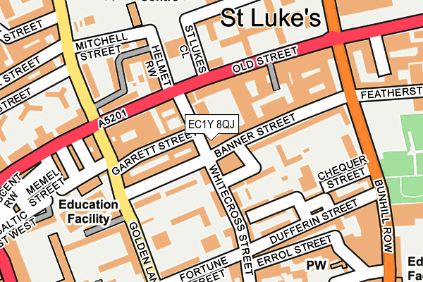 EC1Y 8QJ map - OS OpenMap – Local (Ordnance Survey) EC1Y 8QJ map - OS OpenMap – Local (Ordnance Survey)