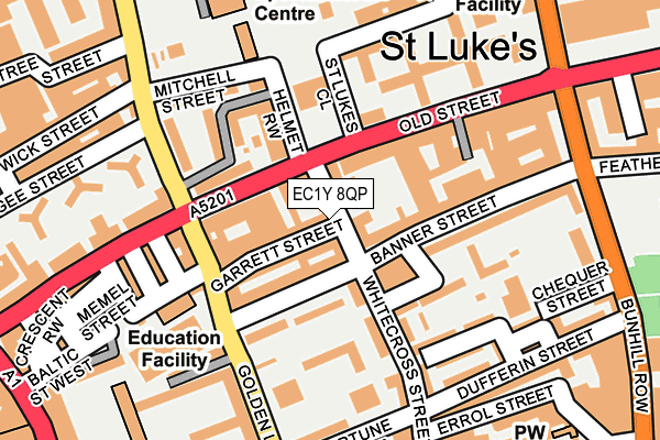 EC1Y 8QP map - OS OpenMap – Local (Ordnance Survey) EC1Y 8QP map - OS OpenMap – Local (Ordnance Survey)