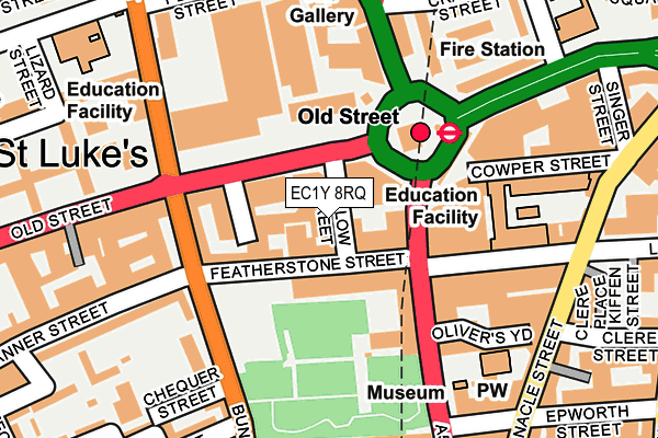 EC1Y 8RQ map - OS OpenMap – Local (Ordnance Survey) EC1Y 8RQ map - OS OpenMap – Local (Ordnance Survey)