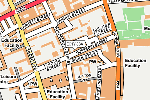 EC1Y 8SA map - OS OpenMap – Local (Ordnance Survey) EC1Y 8SA map - OS OpenMap – Local (Ordnance Survey)