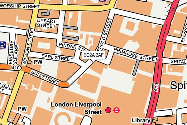 EC2A 2AF map - OS OpenMap – Local (Ordnance Survey) EC2A 2AF map - OS OpenMap – Local (Ordnance Survey)