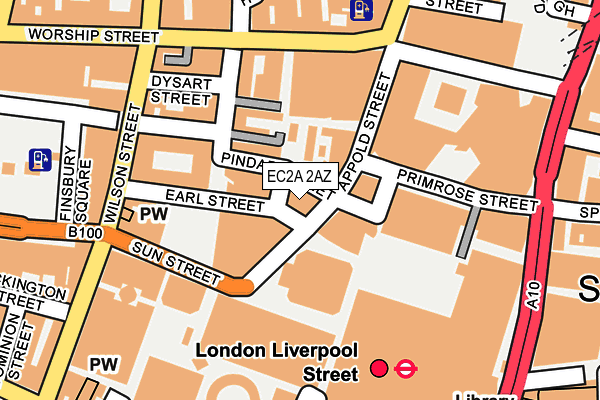 EC2A 2AZ map - OS OpenMap – Local (Ordnance Survey) EC2A 2AZ map - OS OpenMap – Local (Ordnance Survey)