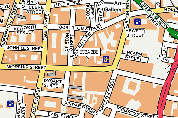EC2A 2BE map - OS OpenMap – Local (Ordnance Survey) EC2A 2BE map - OS OpenMap – Local (Ordnance Survey)