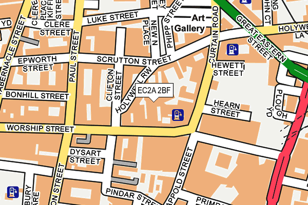 EC2A 2BF map - OS OpenMap – Local (Ordnance Survey) EC2A 2BF map - OS OpenMap – Local (Ordnance Survey)