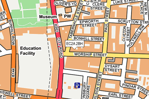EC2A 2BH map - OS OpenMap – Local (Ordnance Survey) EC2A 2BH map - OS OpenMap – Local (Ordnance Survey)