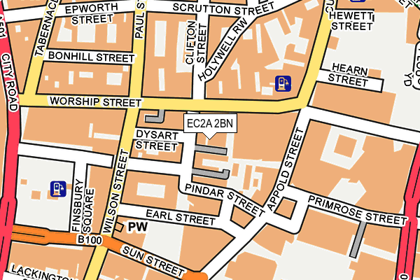 EC2A 2BN map - OS OpenMap – Local (Ordnance Survey) EC2A 2BN map - OS OpenMap – Local (Ordnance Survey)