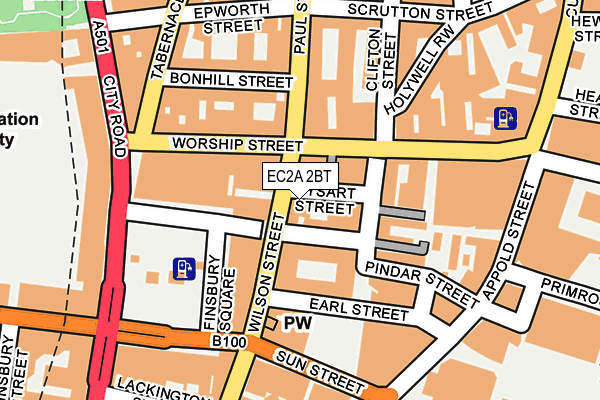 EC2A 2BT map - OS OpenMap – Local (Ordnance Survey) EC2A 2BT map - OS OpenMap – Local (Ordnance Survey)