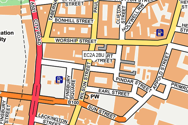 EC2A 2BU map - OS OpenMap – Local (Ordnance Survey) EC2A 2BU map - OS OpenMap – Local (Ordnance Survey)