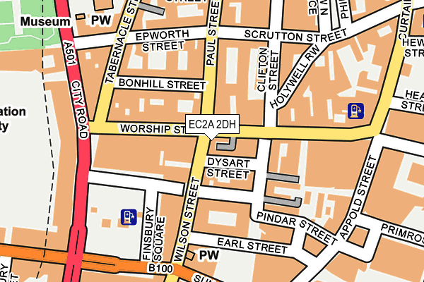 EC2A 2DH map - OS OpenMap – Local (Ordnance Survey) EC2A 2DH map - OS OpenMap – Local (Ordnance Survey)