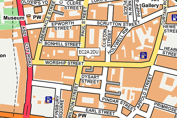 EC2A 2DU map - OS OpenMap – Local (Ordnance Survey) EC2A 2DU map - OS OpenMap – Local (Ordnance Survey)