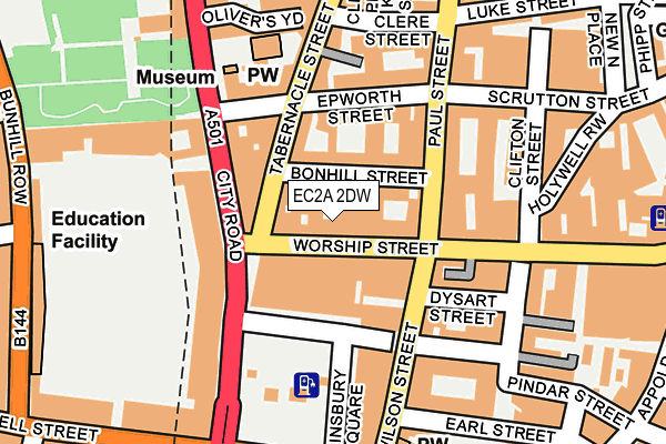 EC2A 2DW map - OS OpenMap – Local (Ordnance Survey) EC2A 2DW map - OS OpenMap – Local (Ordnance Survey)