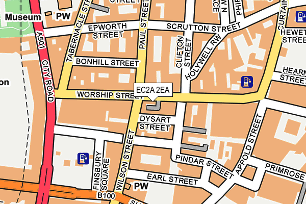 EC2A 2EA map - OS OpenMap – Local (Ordnance Survey)