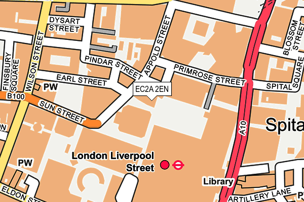 EC2A 2EN map - OS OpenMap – Local (Ordnance Survey)