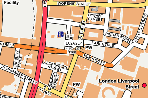 EC2A 2EP map - OS OpenMap – Local (Ordnance Survey) EC2A 2EP map - OS OpenMap – Local (Ordnance Survey)