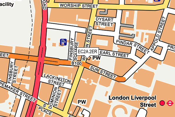 EC2A 2ER map - OS OpenMap – Local (Ordnance Survey) EC2A 2ER map - OS OpenMap – Local (Ordnance Survey)