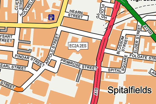 EC2A 2ES map - OS OpenMap – Local (Ordnance Survey) EC2A 2ES map - OS OpenMap – Local (Ordnance Survey)