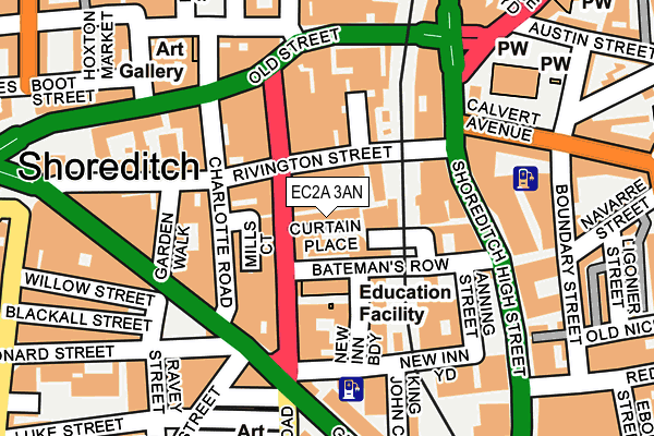 EC2A 3AN map - OS OpenMap – Local (Ordnance Survey) EC2A 3AN map - OS OpenMap – Local (Ordnance Survey)
