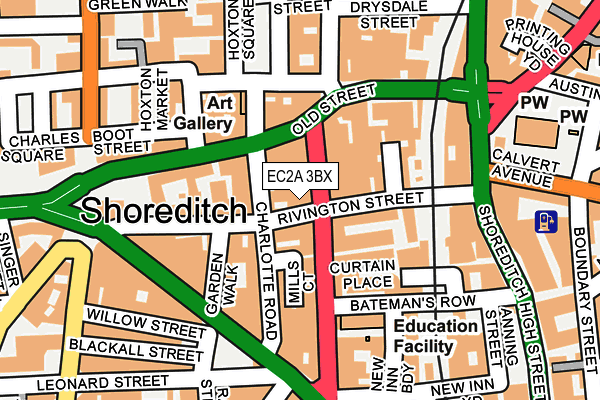EC2A 3BX map - OS OpenMap – Local (Ordnance Survey) EC2A 3BX map - OS OpenMap – Local (Ordnance Survey)