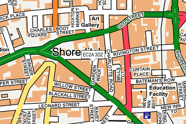 EC2A 3DZ map - OS OpenMap – Local (Ordnance Survey) EC2A 3DZ map - OS OpenMap – Local (Ordnance Survey)