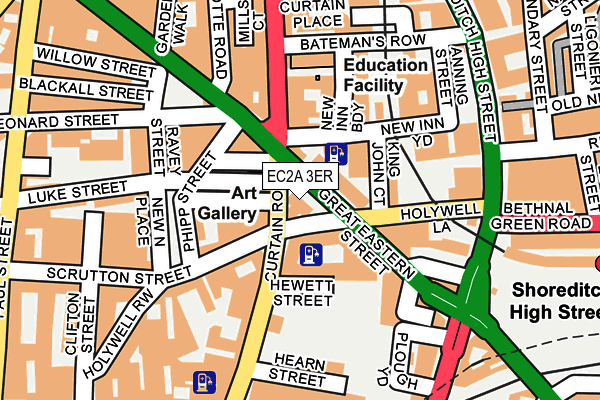 EC2A 3ER map - OS OpenMap – Local (Ordnance Survey) EC2A 3ER map - OS OpenMap – Local (Ordnance Survey)